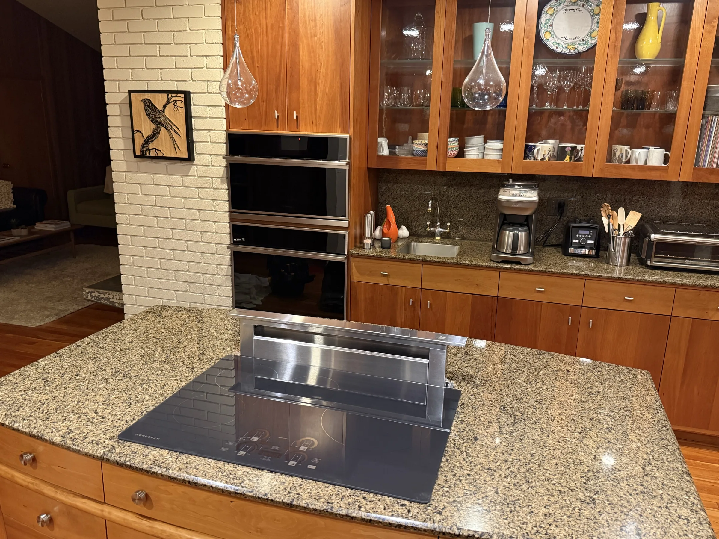 Built-in ovens in a kitchen